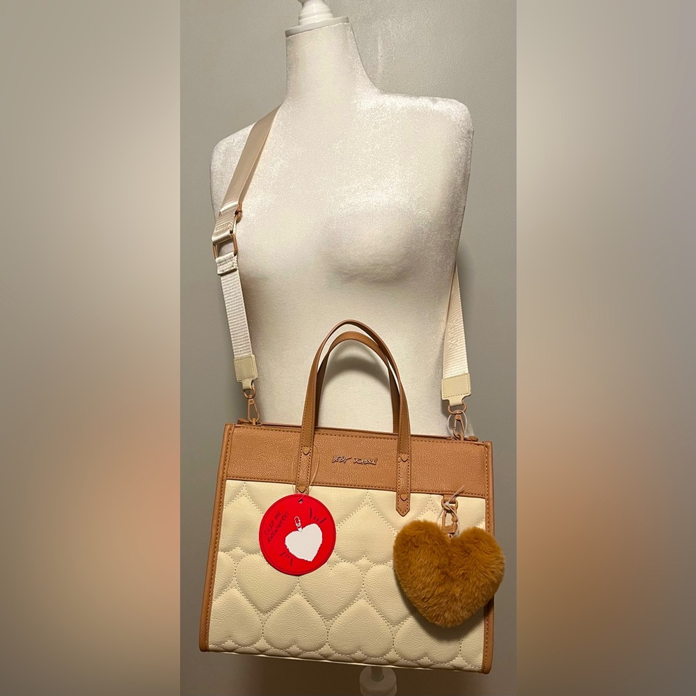 Betsey Johnson Colorblock Tote Crossbody Handbag